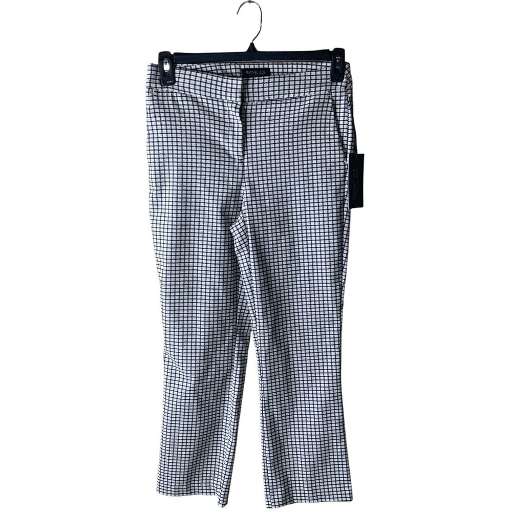 Rachel Zoe Women Check Plaid Trouser Pattern Pants Sz 8 Multicolor Workwear NWT